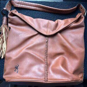 Browning Concealed Carry Hobo Purse - Locking Zippers with Keys - PRISTINE